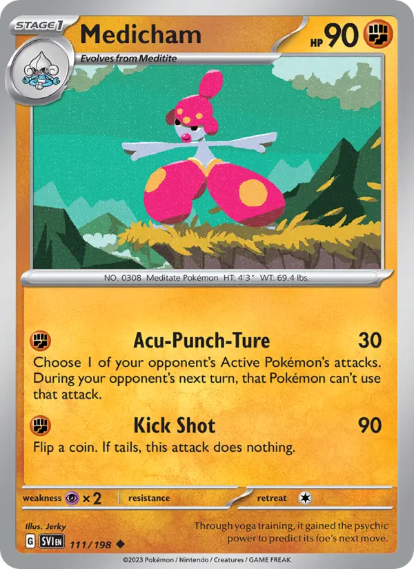 Medicham — Scarlet & Violet card #111