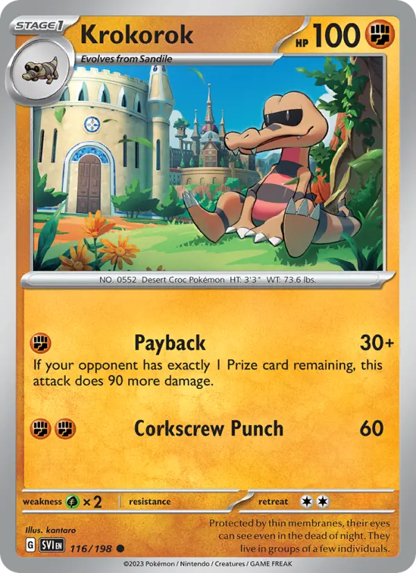Krokorok — Scarlet & Violet card #116