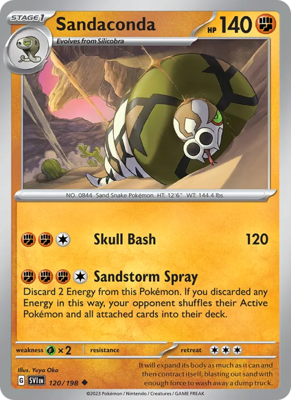Sandaconda — Scarlet & Violet card #120