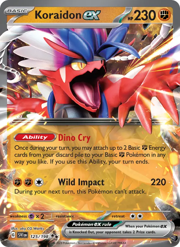 Koraidon ex — Scarlet & Violet card #125