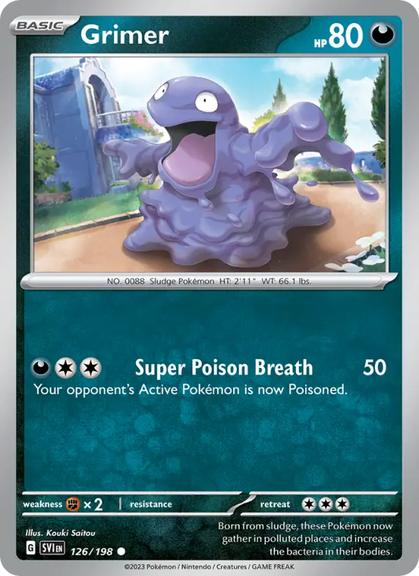 Grimer — Scarlet & Violet card #126