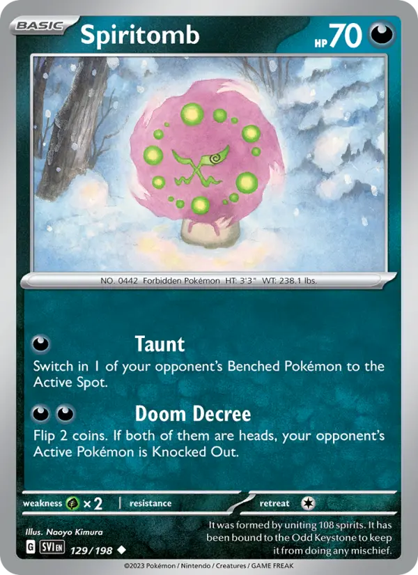Spiritomb — Scarlet & Violet card #129
