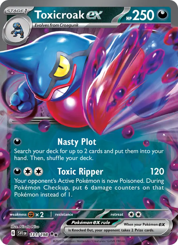 Toxicroak ex — Scarlet & Violet card #131