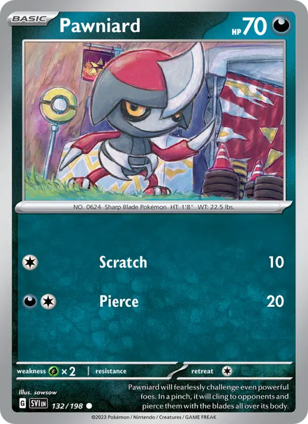 Pawniard — Scarlet & Violet card #132