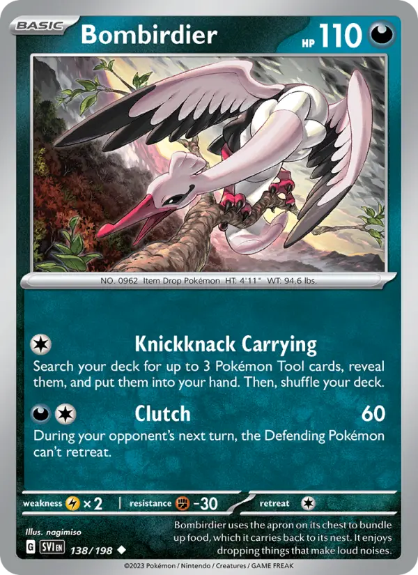 Bombirdier — Scarlet & Violet card #138