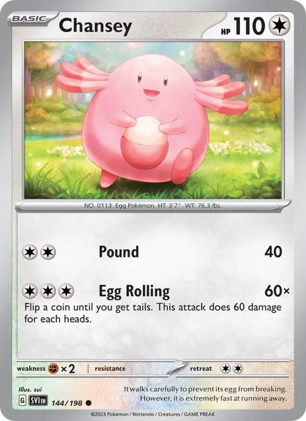 Chansey — Scarlet & Violet card #144