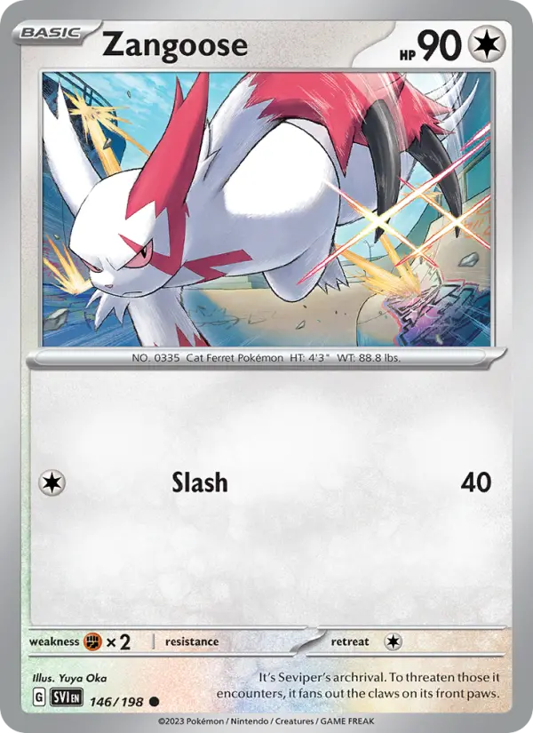 Zangoose — Scarlet & Violet card #146