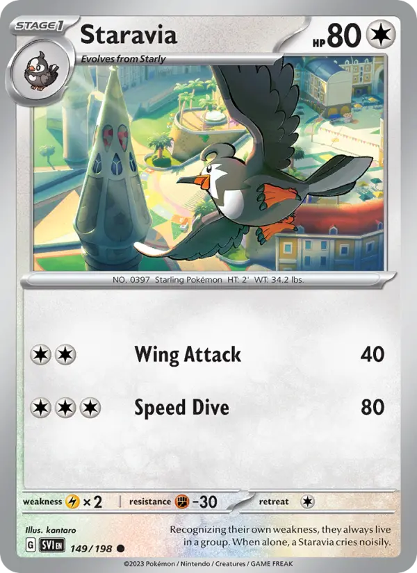 Staravia — Scarlet & Violet card #149