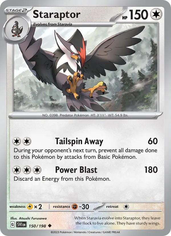 Staraptor — Scarlet & Violet card #150