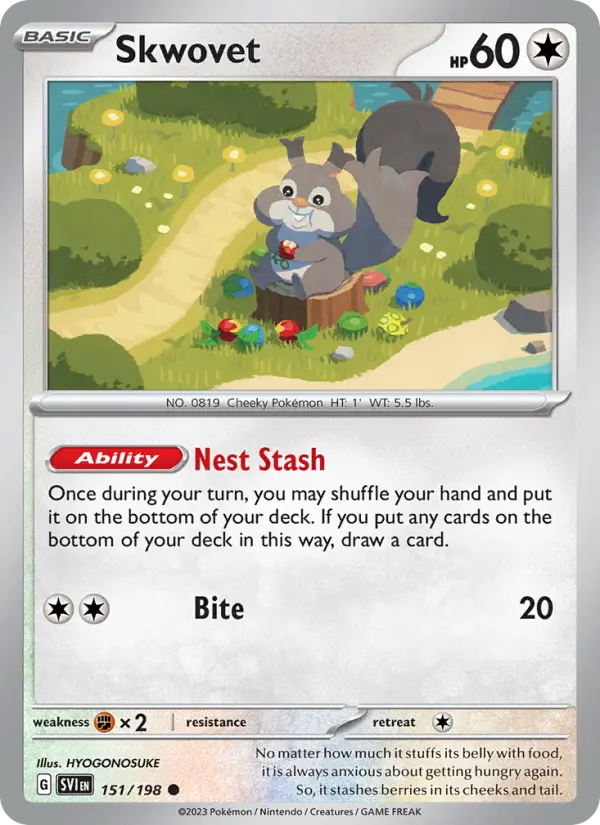 Skwovet — Scarlet & Violet card #151