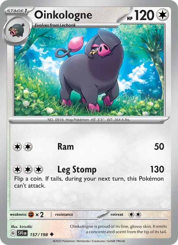 Oinkologne — Scarlet & Violet card #157