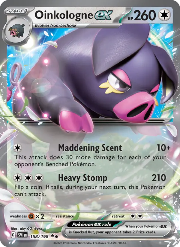 Oinkologne ex — Scarlet & Violet card #158
