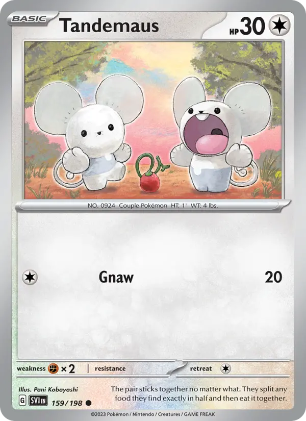 Tandemaus — Scarlet & Violet card #159