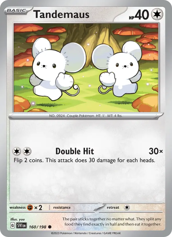 Tandemaus — Scarlet & Violet card #160