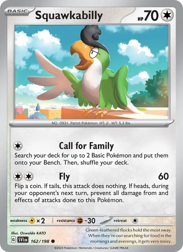 Squawkabilly — Scarlet & Violet card #162