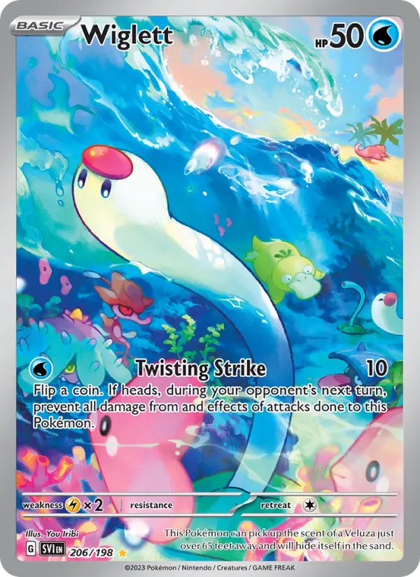Wiglett — Scarlet & Violet card #206