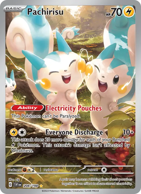 Pachirisu — Scarlet & Violet card #208