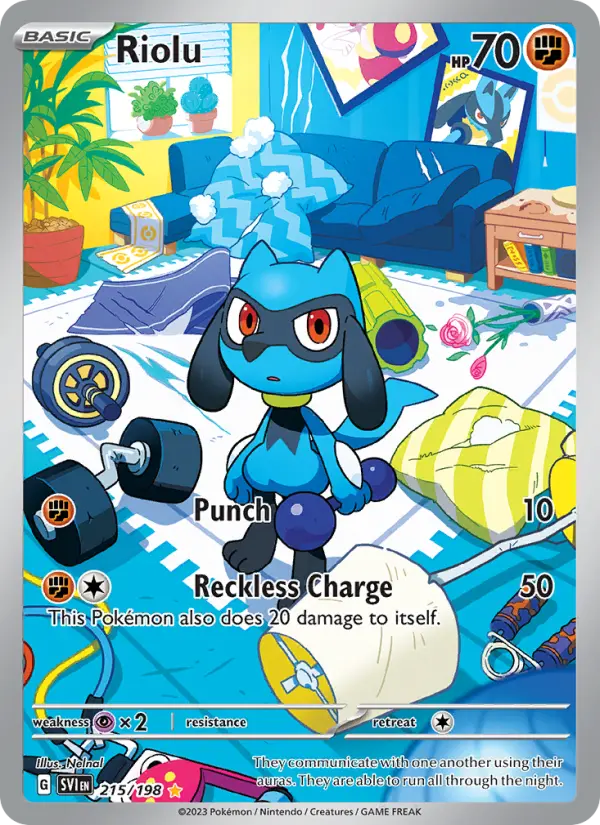 Riolu — Scarlet & Violet card #215
