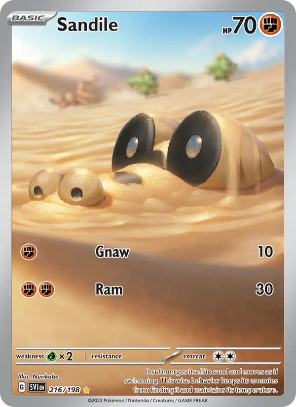 Sandile — Scarlet & Violet card #216