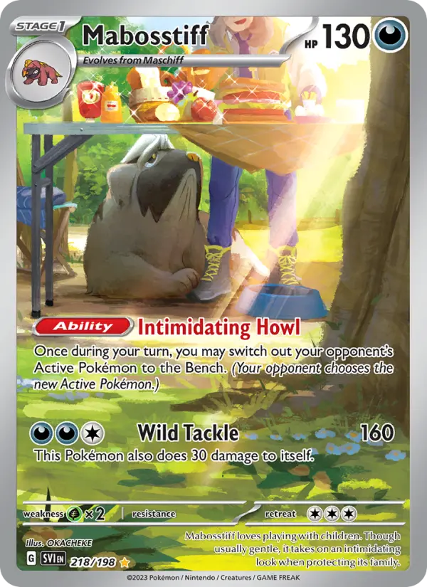 Mabosstiff — Scarlet & Violet card #218