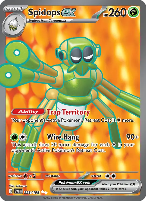 Spidops ex — Scarlet & Violet card #223
