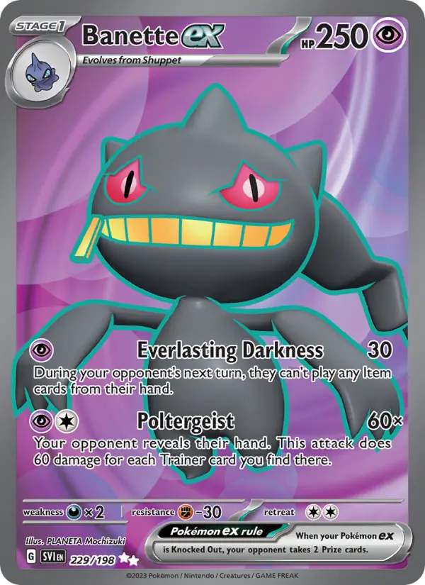 Banette ex — Scarlet & Violet card #229