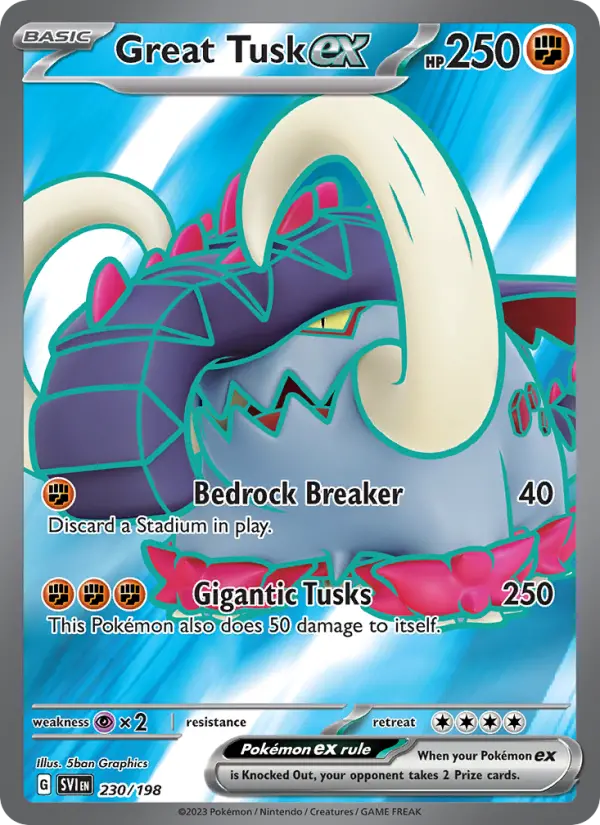 Great Tusk ex — Scarlet & Violet card #230