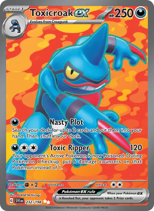 Toxicroak ex — Scarlet & Violet card #232
