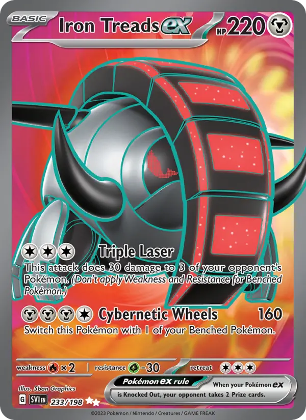 Iron Treads ex — Scarlet & Violet card #233