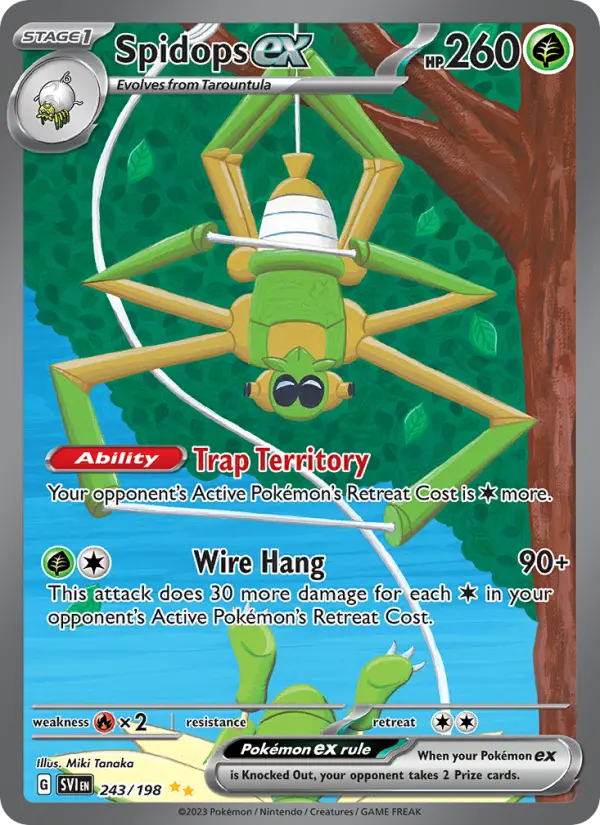 Spidops ex — Scarlet & Violet card #243