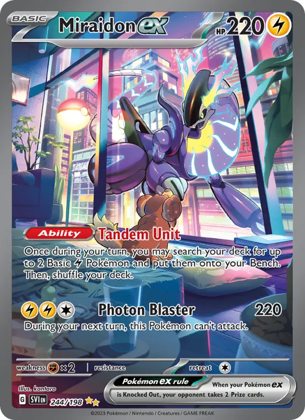 Miraidon ex — Scarlet & Violet card #244