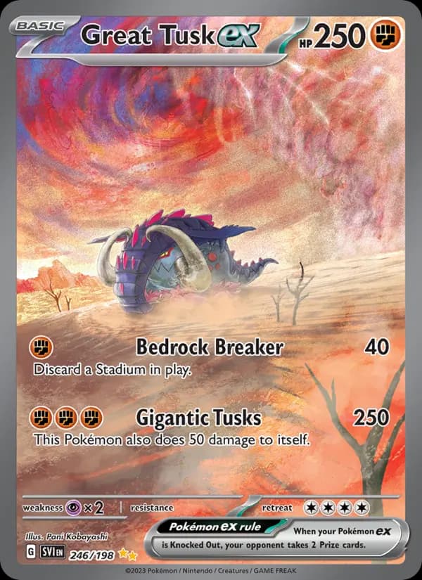 Great Tusk ex — Scarlet & Violet card #246