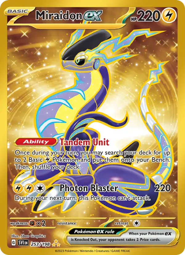 Miraidon ex — Scarlet & Violet card #253