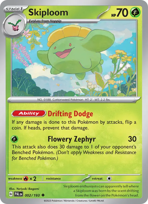 Skiploom — Paldea Evolved card #002