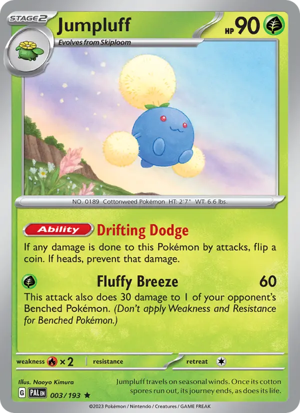 Jumpluff — Paldea Evolved card #003