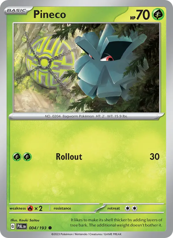 Pineco — Paldea Evolved card #004