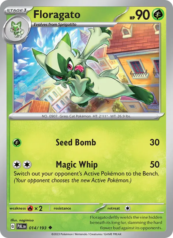 Floragato — Paldea Evolved card #014