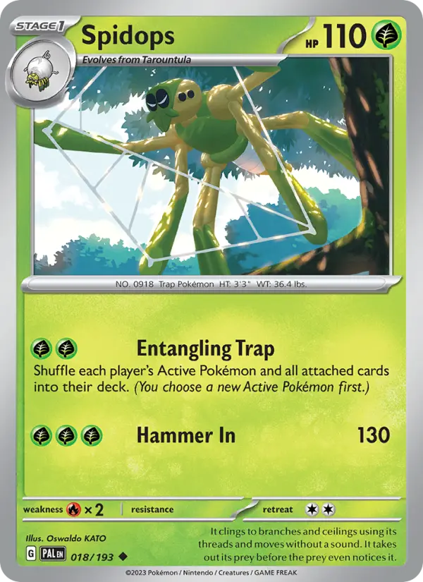Spidops — Paldea Evolved card #018