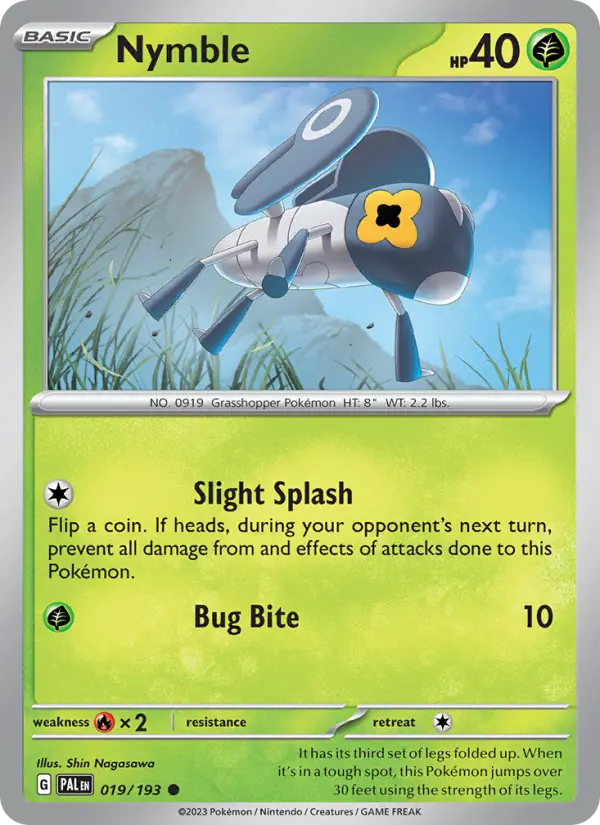 Nymble — Paldea Evolved card #019