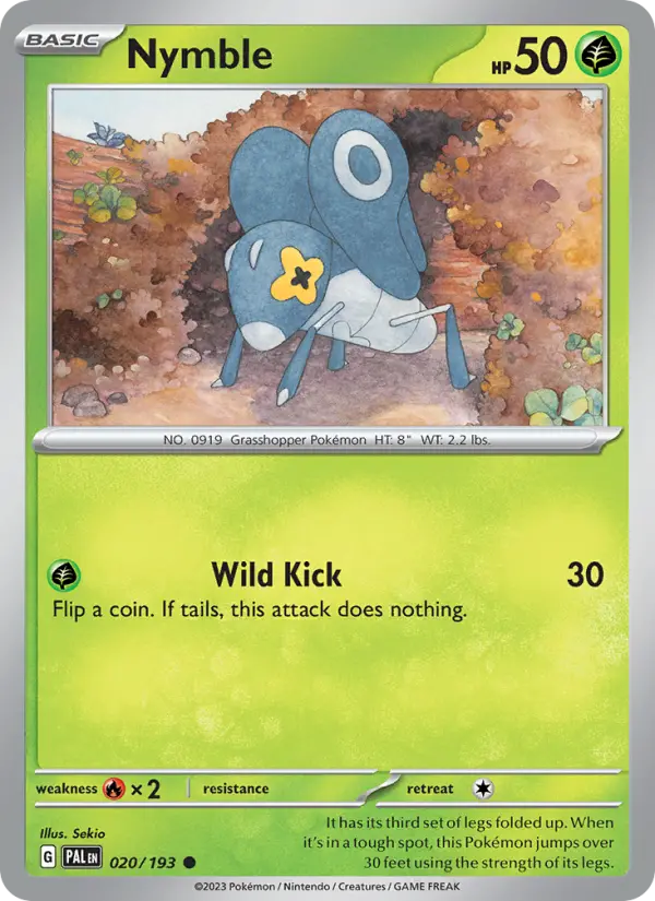Nymble — Paldea Evolved card #020