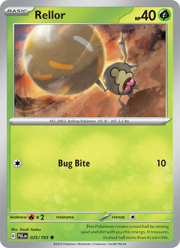 Rellor — Paldea Evolved card #025
