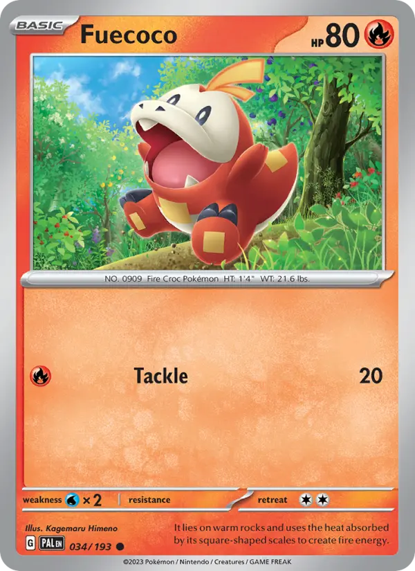 Fuecoco — Paldea Evolved card #034