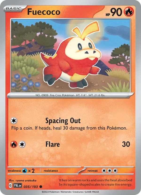 Fuecoco — Paldea Evolved card #035