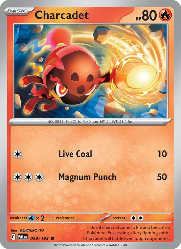 Charcadet — Paldea Evolved card #039