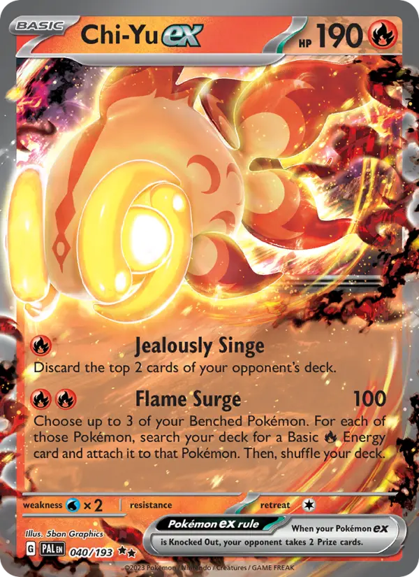 Chi-Yu ex — Paldea Evolved card #040