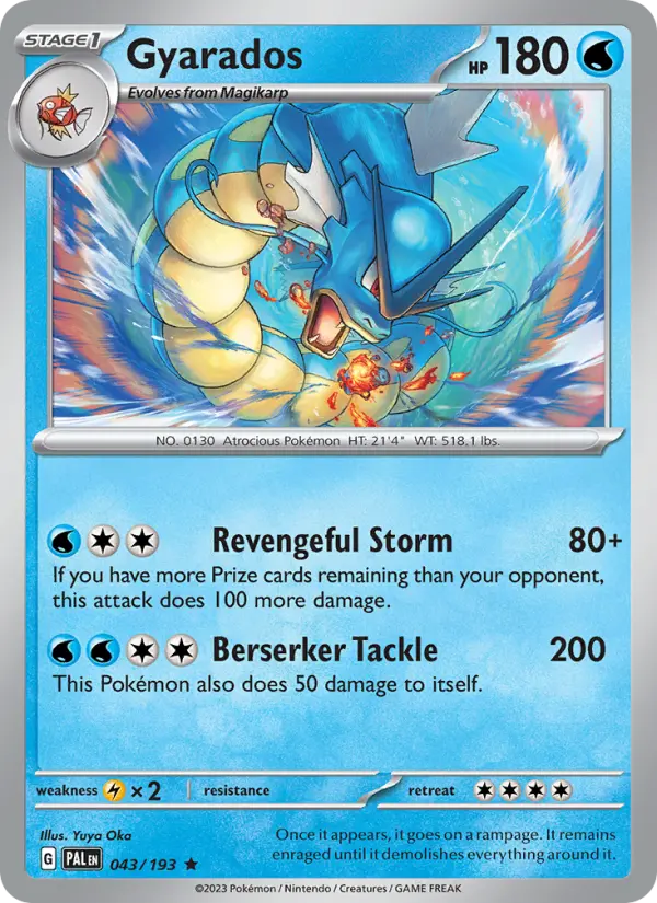 Gyarados — Paldea Evolved card #043