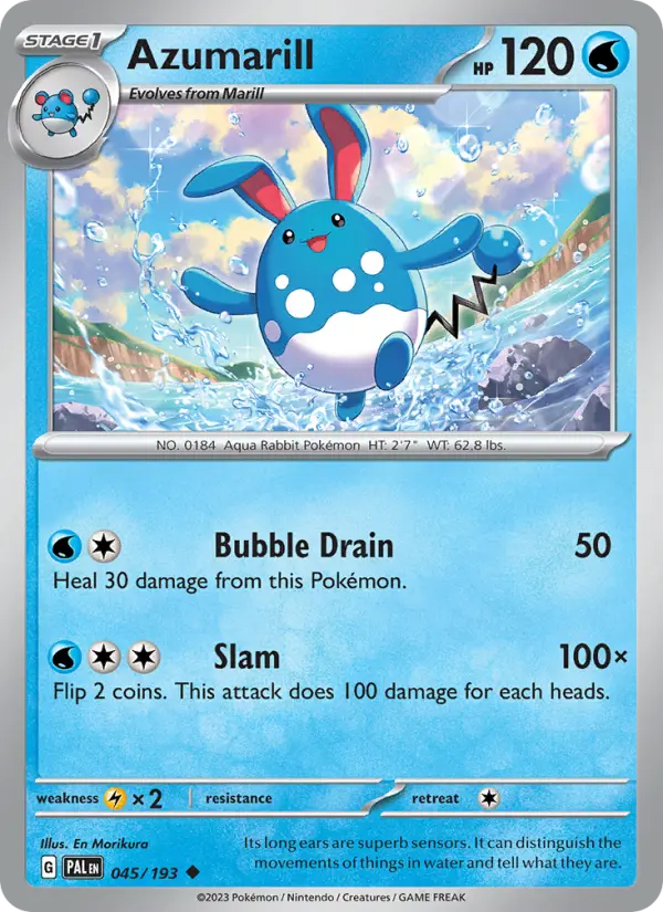 Azumarill — Paldea Evolved card #045