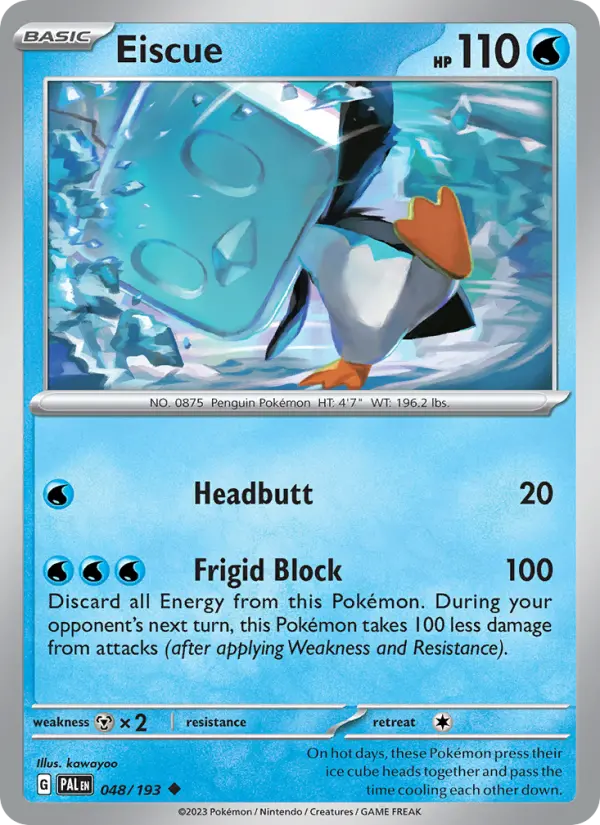 Eiscue — Paldea Evolved card #048