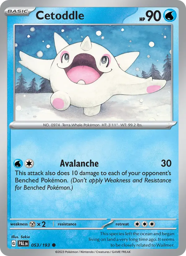 Cetoddle — Paldea Evolved card #053