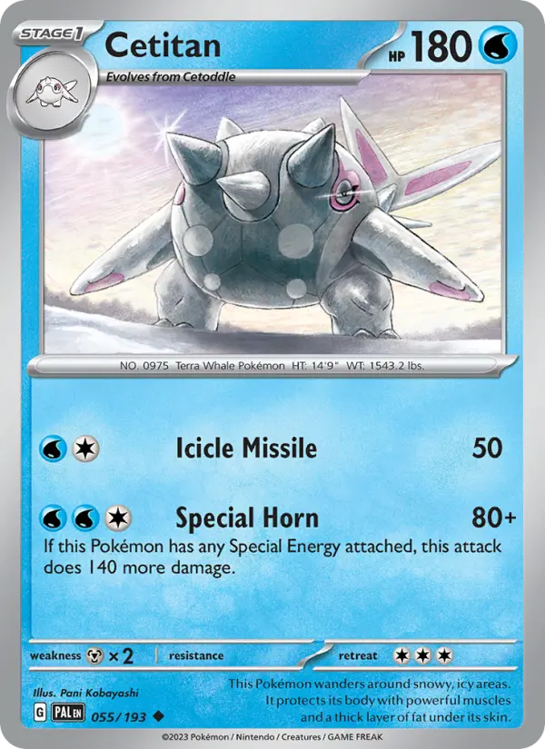 Cetitan — Paldea Evolved card #055
